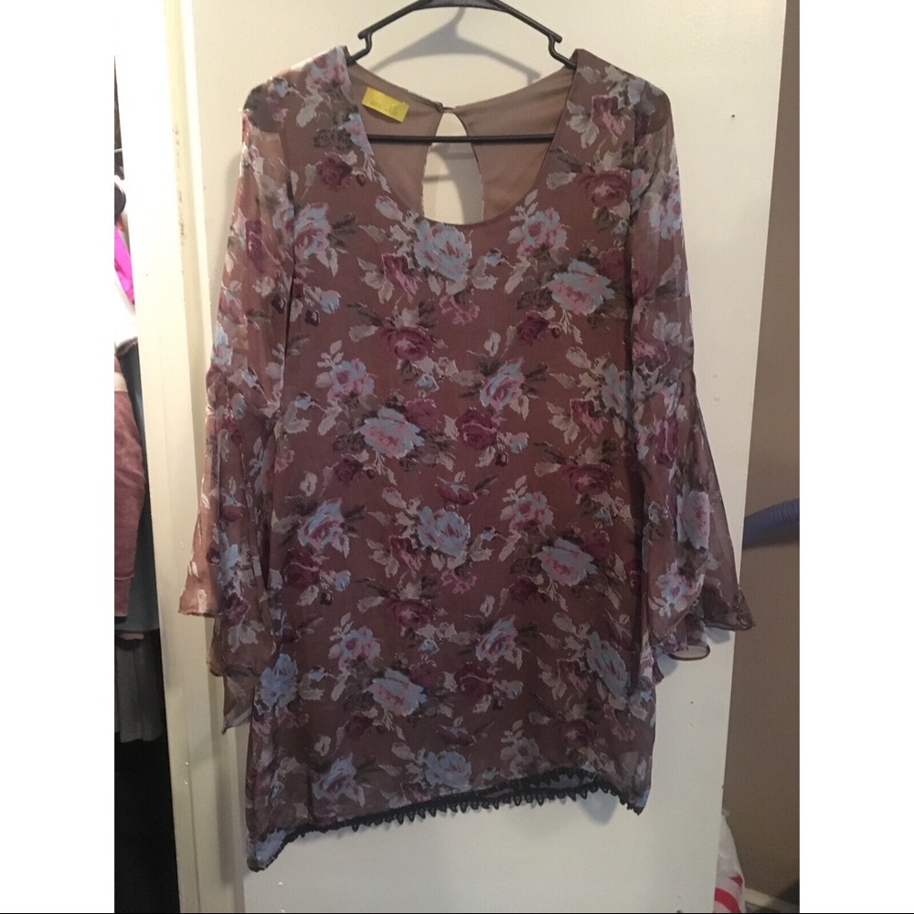 Floral fall dress